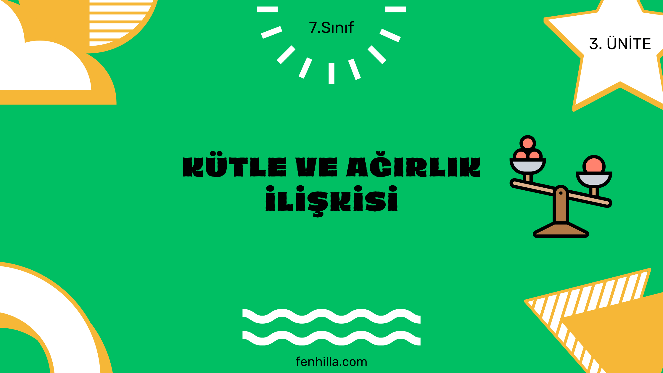 7.Sınıf Kütle ve Ağırlık İlişkisi Konu Anlatımı