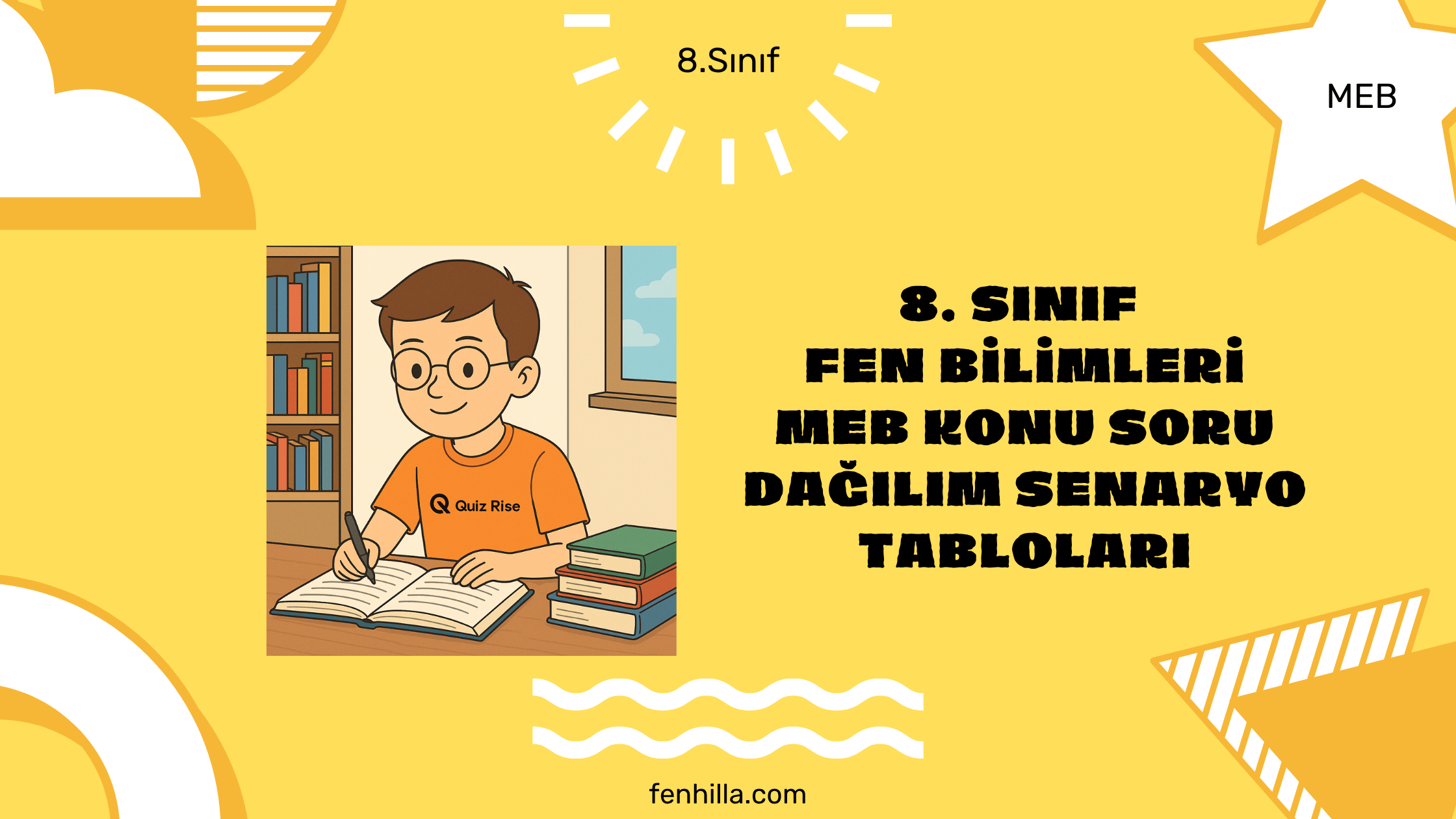 2025-2026 8. Sınıf Fen Bilimleri MEB 1. Dönem 1. Ortak Yazılı Konu Soru Dağılım Senaryoları