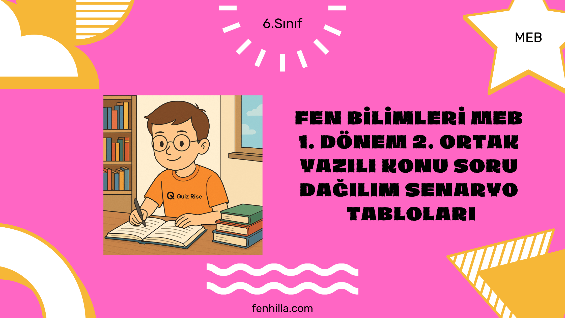 Fen Bilimleri MEB 1. Donem 1. Ortak Yazili Konu Soru Dagilim Senaryo